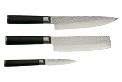 Eden Hammered Damast 2031-S02, Juego De Cuchillos De Cocina De 3 Piezas -Yaxell Ventas EQ2031 S02 02 eden