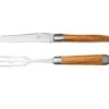Forge De Laguiole Carving Set Olivewood, 1217INOLF17, Juego De Trinchar De Madera De Olivo