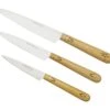 Nontron Traditional Set Of 3 Kitchen Knives, T3OFRBU Juego De Cuchillos De 3 Piezas -Yaxell Ventas NNT3OFRBU 01 nontron