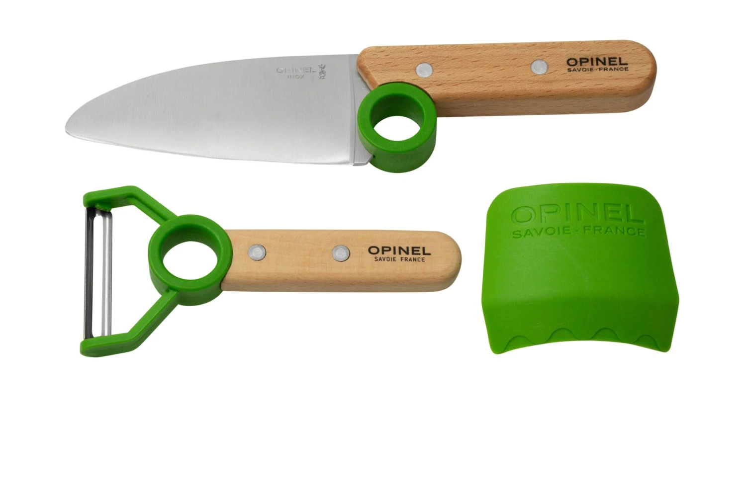 Opinel Le Petit Chef 002577 Juego De Cuchillos De Cocina, Verde 3 Opinel Le Petit Chef 002577 Juego De Cuchillos De Cocina, Verde