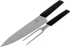 Victorinox Swiss Modern Cuchillo Para Trinchar Y Tenedor Para Carne, Negro -Yaxell Ventas VT6 9093 21G 03 victorinox