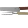 Victorinox Swiss Modern Cuchillo Para Trinchar Y Tenedor Para Carne, Rojo Y Beis -Yaxell Ventas VT6 9096 21G 01 victorinox