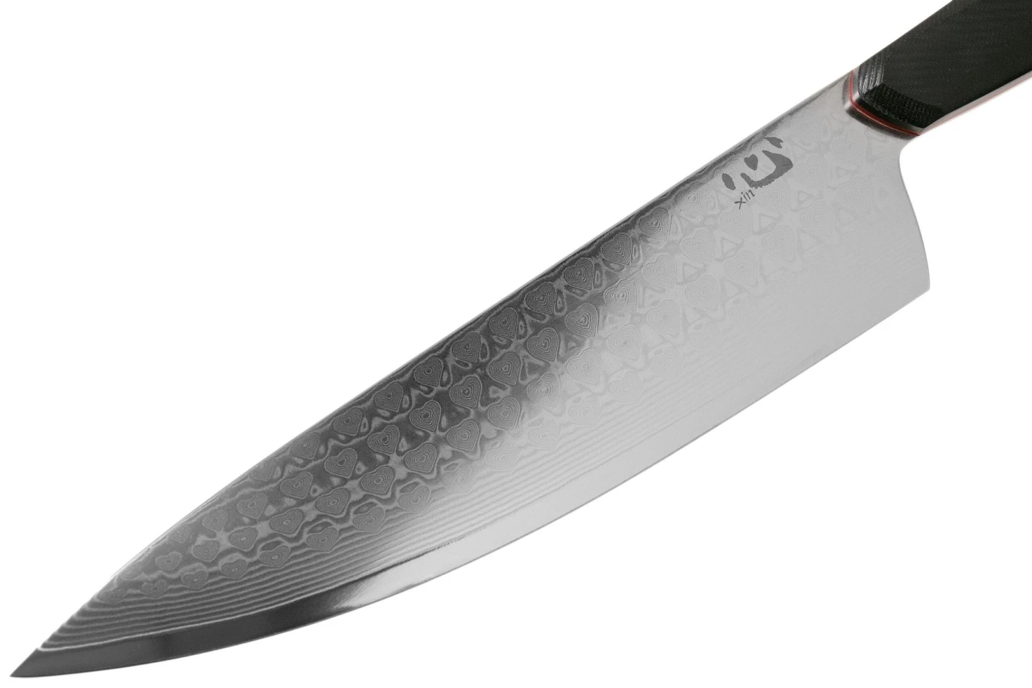 Xin Cutlery XinCore XC126 Black G10, Red Liners, Damascus, Cuchillo De Chef 21.5 Cm 5 Xin Cutlery XinCore XC126 Black G10, Red Liners, Damascus, Cuchillo De Chef 21.5 Cm - Imagen 3